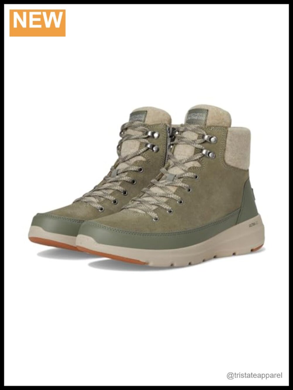 Suede Color Blocked Ankle Bootie Sneaker with Faux Fur Lining Water Repellent